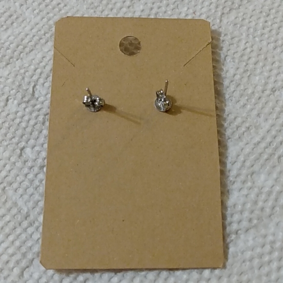 Hello Kitty Dangling Dangle Silver Earrings Sparkly - Picture 3 of 3